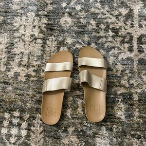 Reef Women's Gold Slide Sandals